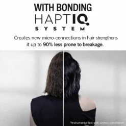 Schwarzkopf Brillance 862 Natural Brown Schwarzkopf Brillance HaptIQ bonding system hair strengthening before and after showing reduced hair breakage