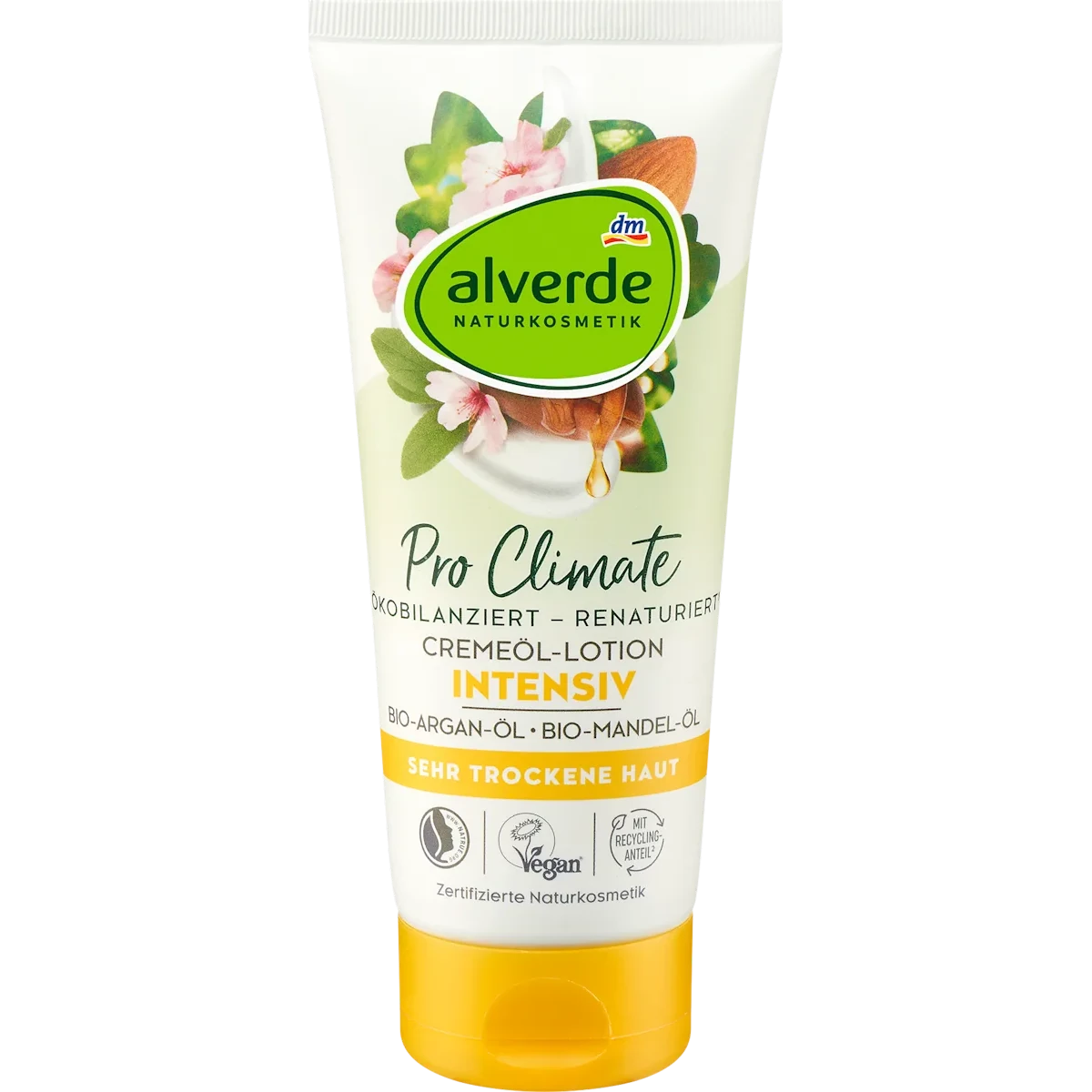 Alverde Body Lotion Cream-Oil Argan & Almond, 200 ml  German Drugstore