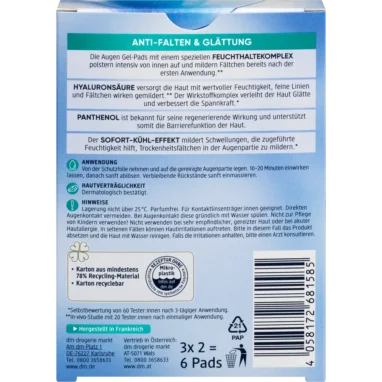 Balea Beauty Eye Gel Pads, 6 pc -3