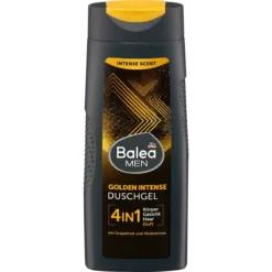 Balea MEN Golden Intense 4-in-1 Shower Gel 300 ml with grapefruit and nutmeg fragrance