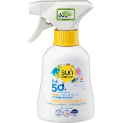Sundance Kids MED Ultra Sensitive SPF 50+ Sun Spray front view bottle