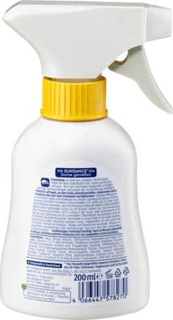 SUNDANCE Kids MED Ultra Sensitive Sun Spray SPF 50 back view