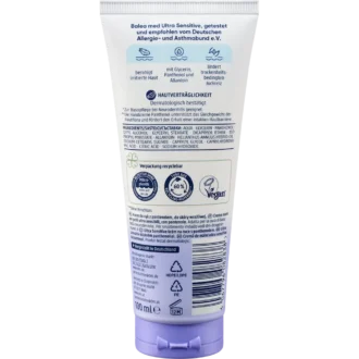 Balea MED Ultra Sensitive Hand Cream ingredient list back view