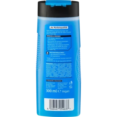 Balea Men Ice Feeling Shower Gel, 300 ml - Backside