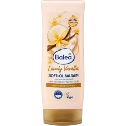 Front view of Balea Soft Oil Balm Lovely Vanilla 200 ml