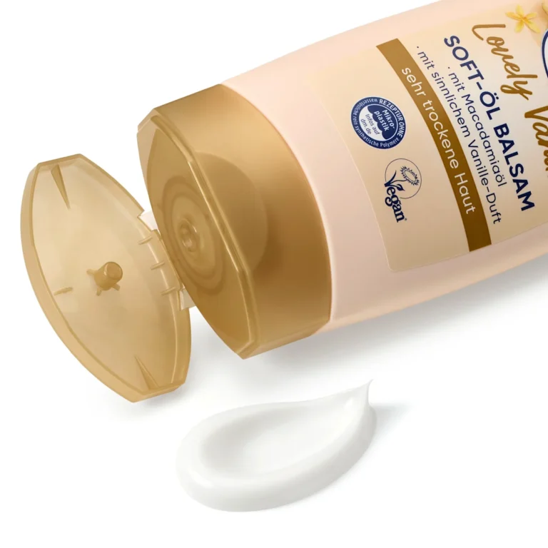 Balea Soft Oil Balm Lovely Vanilla, 200ml Balea Soft Oil Balm Lovely Vanilla Texture