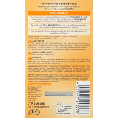 Balea Vitamin C Concentrate, 7 Capsules - Backside