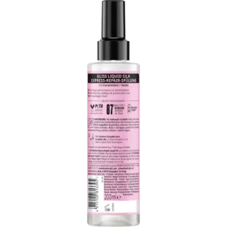 Back of spray bottle showing INCI & usage instructions