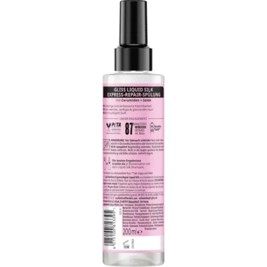 Back of spray bottle showing INCI & usage instructions