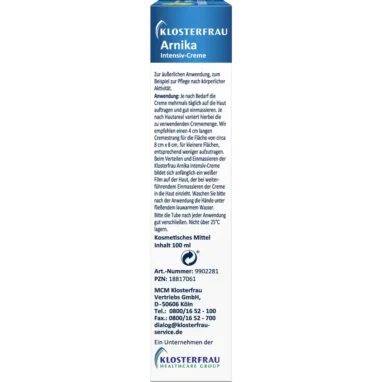 Klosterfrau Arnica Pain Relief Ointment, 100 g - Side