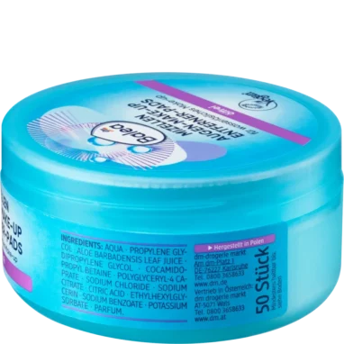 Balea Micellar Eye Make Remover Pads Oil-free, 50pcs - Backside