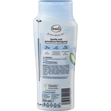 Balea Sensitive Shampoo, 300 ml Balea Sensitive Shampoo, 300 ml - Backside