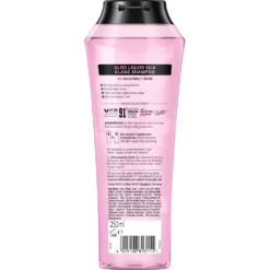Schwarzkopf Gliss Liquid Silk Shampoo, 200ml Back of Gliss Kur Liquid Silk Shampoo showing full INCI ingredients list