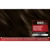 Schwarzkopf Brillance 880 Dark Brown hair color shade swatch