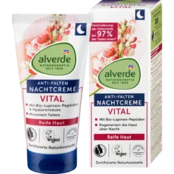 Alverde Vital Anti-Wrinkle Night Cream 50 ml for mature skin