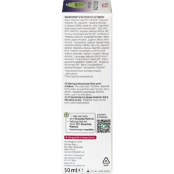 Alverde Vital Anti-Wrinkle Night Cream 50 ml back packaging with product information