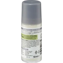 Alverde Invisible Deodorant Roll-On 48h, 50ml alverde Invisible Deo Roll-On back packaging ingredients and details