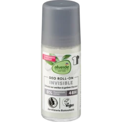 alverde NATURKOSMETIK Invisible Deo Roll-On front packaging