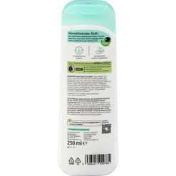 Alverde Shower Gel Olive Aloe Vera, 250ml alverde Olive and Aloe Vera Shower Gel back packaging ingredients and details