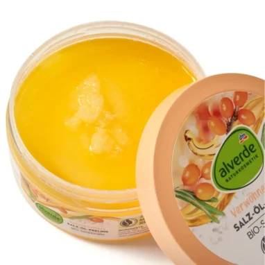 Alverde Pampering Salt Oil Scrub, 250ml - Detail