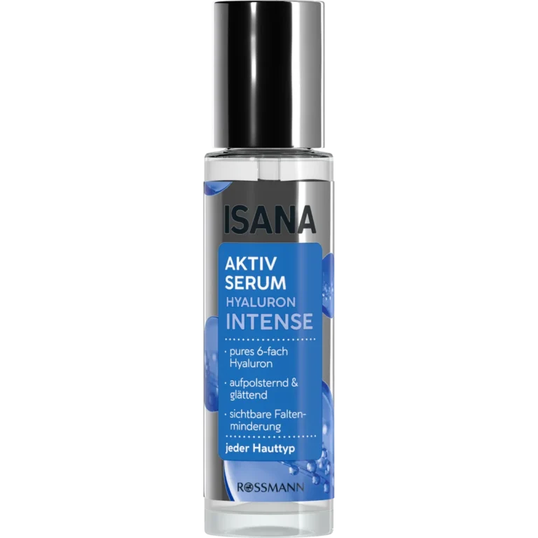 ISANA Hyaluron Intense 6x Hyaluronic Acid Serum, 30 ml ISANA Hyaluron Intense Serum 30 ml | Bottle