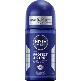 NIVEA Protect & Care Deo Roll-On 50 ml – front view glass bottle