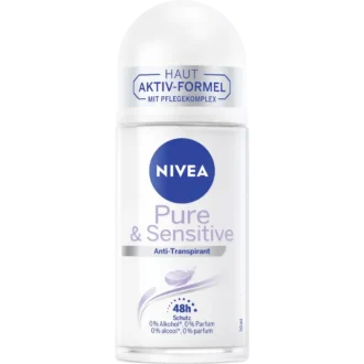 Nivea Pure & Sensitive Anti-Perspirant Roll On, 50ml