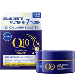 NIVEA Q10 Anti-Wrinkle POWER Night Cream 50 ml – 2× Collagen Booster