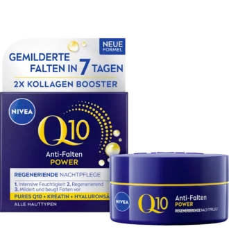 NIVEA Q10 Anti-Wrinkle POWER Night Cream 50 ml – 2× Collagen Booster