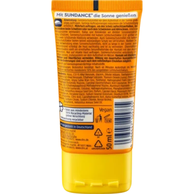 Sundance Sun Fluid Matting Anti Age SPF 50, 50 ml - Backside