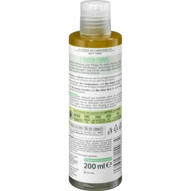 Alverde Micellar Water 2-Phases, 200ml - Backside