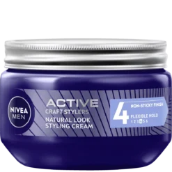 NIVEA MEN Craft Stylers Natural Look Styling Cream with strong flexible hold, 150 ml