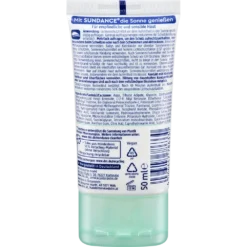 Sundance Sensitiv Sun Fluid SPF 50+, 50 ml Sundance Sensitiv Sun Fluid SPF 50+, 50 ml - Backside