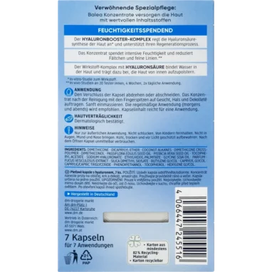 Balea Hyaluron Concentrate, 7 Capsules - Backside