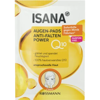 Isana Q10 Anti-Wrinkle Eye Pads, 12pc