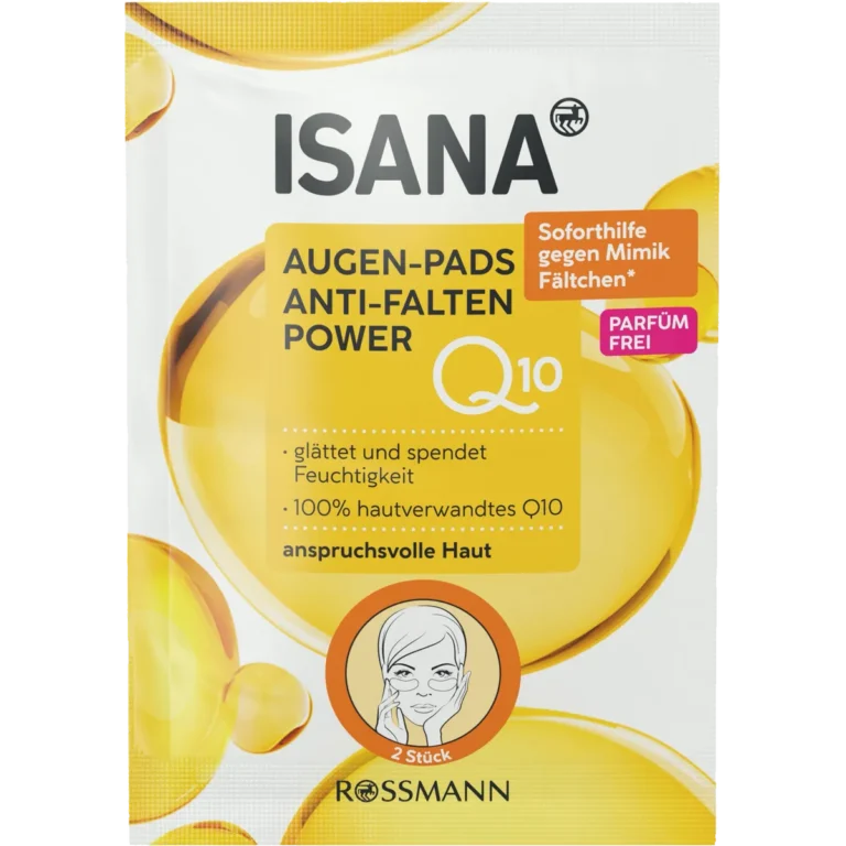 Isana Q10 Anti-Wrinkle Eye Pads, 12pc