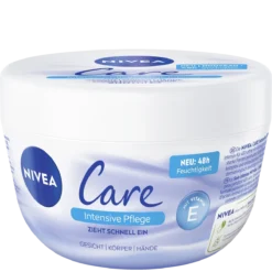 NIVEA Care Intensive Moisturizing Cream 200 ml with shea butter and vitamin E for face, body and hands