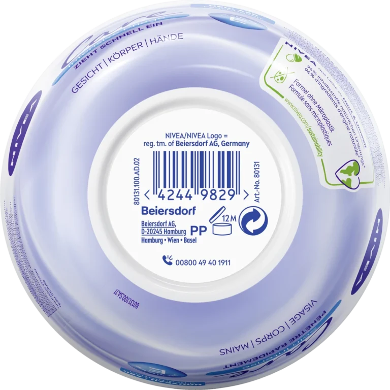 NIVEA Care Intensive Cream | 48h Moisture 200 ml - Bottom