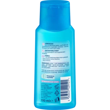 Balea Eye Make-Up Remover Oil-Free, 100ml - Backside