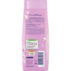 Isana Shower Gel Pearl, 300ml ISANA Pearl Cream Shower ingredients and packaging back view
