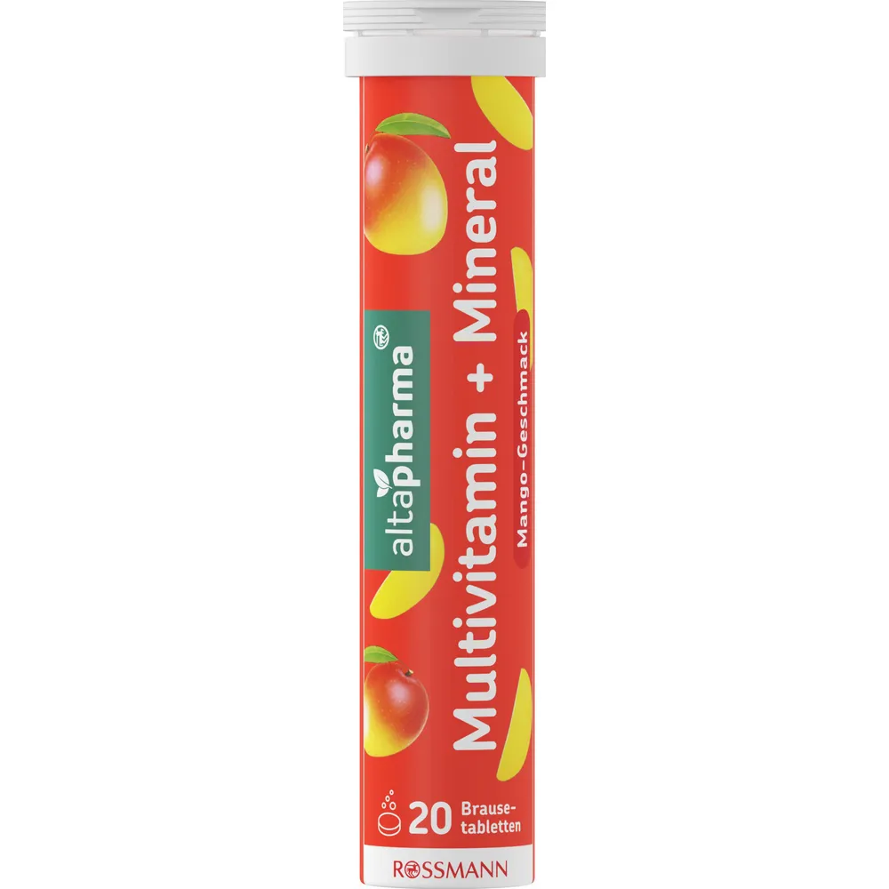 Altapharma Multivitamin Effervescent Tablets, 20pc  German Drugstore