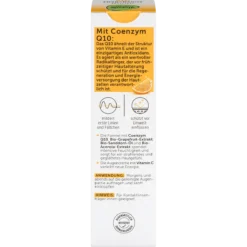 alverde Q10 Smoothing Eye Cream back packaging and details