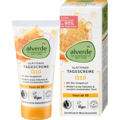 alverde NATURKOSMETIK Q10 Face Cream 30+ front packaging