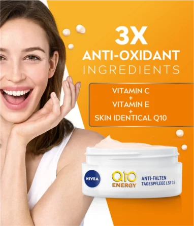 Nivea Q10 Energy Anti-Wrinkle Day Cream, 50ml