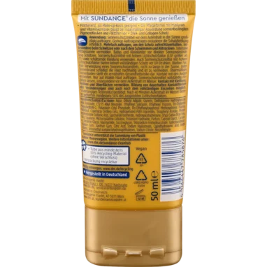 Sundance Sun Fluid Anti Age SPF 50, 50 ml - Backside