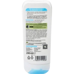 Back of alverde Moisture Conditioner 200 ml with ingredients and directions