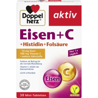 Doppelherz Iron + Vit C, 30 Mini-Tablets