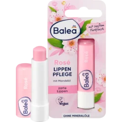 Balea Rosé Tinted Lip Balm 4.8 g with shea butter, almond oil and vitamin E