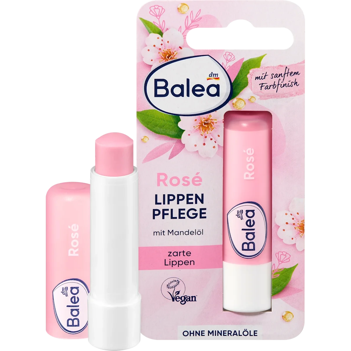 Balea Rose Lip Balm Balea Rosé Tinted Lip Balm 4.8 g with shea butter, almond oil and vitamin E