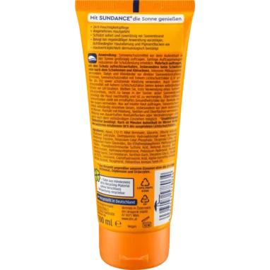 Sundance Sun Cream SPF 30, 100 ml - Backside